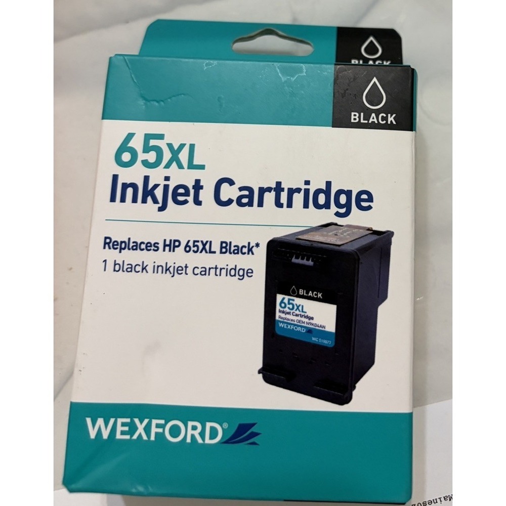 65XL Printer Ink Black for HP ENVY 5000 5030 5032 5034 5052 5055 Combo NIB Wexfo